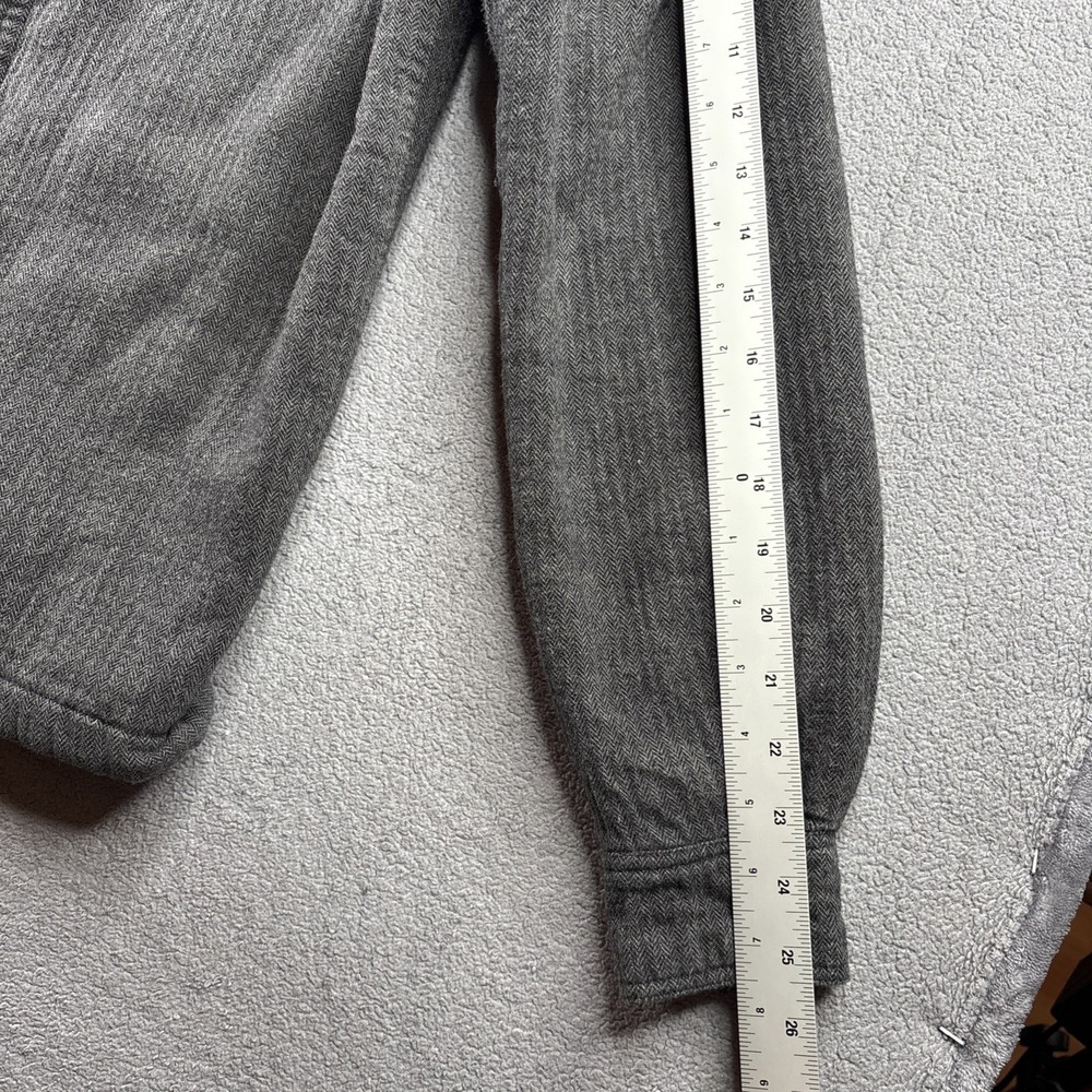 Tread 4 Thought‎ Men's Shirt Jacket , M  Gray Sustainable Apparel Fleece Linned - Picture 3 of 13